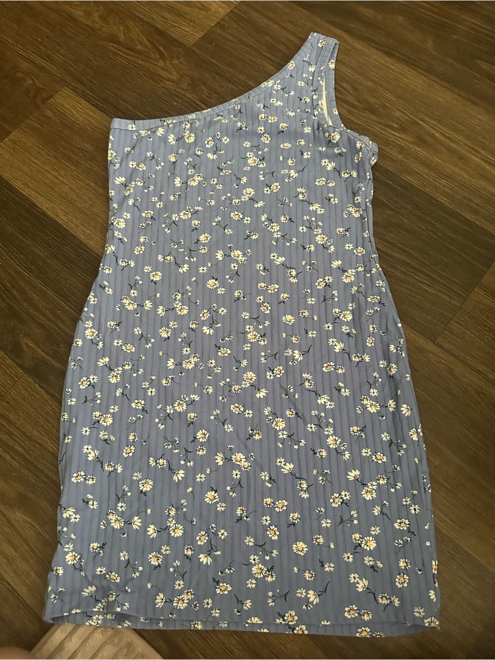 One-Shoulder purple Floral Sundress
